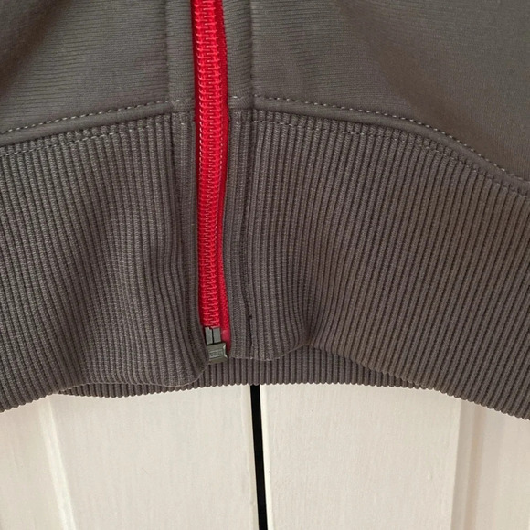 Nike The Athletic Dept Full Zip Sweatshirt Size XL Mens Gray Red Swoosh Jacket - Picture 5 of 10